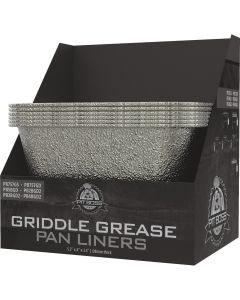 Pit Boss 5.2 In. x 4 In. x 3.5 In. Foil Griddle Grease Pan Liners (6-Pack)