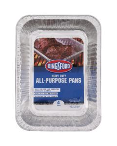 Kingsford Aluminum 11.25 In. W. x 15.75 In. L. All Purpose Grill Pan (4-Pack)