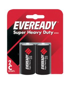 Eveready Super Heavy Duty C Carbon Zinc Battery (2-Pack)