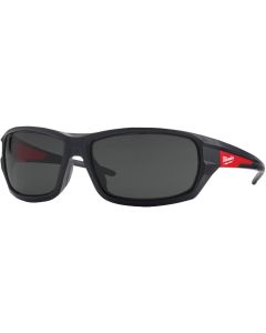 Milwaukee Red & Black Frame High Performance Safety Glasses with Tinted Lenses