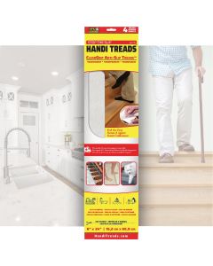 Handi Treads ClearGrip 6 In. W. x 24 In. L. Clear Non-Slip Grit Treads (4-Pack)