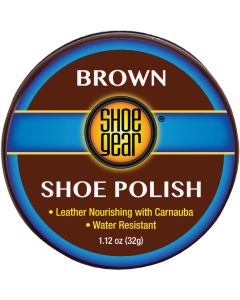 Shoe Gear 1-1/8 Oz. Brown Paste Shoe Polish