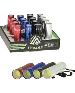LitezAll 3AAA Aluminum COB LED Pocket Flashlight