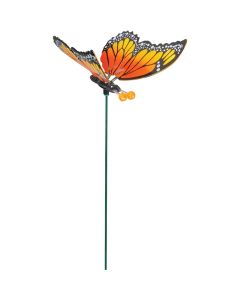 Exhart WindyWings 16 In. H. Plastic Monarch Butterfly Garden Stake