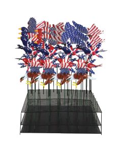 Exhart WindyWings 30 In. H. Patriotic Garden Stake Assortment