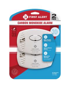 First Alert Battery Operated 9V Electrochemical Carbon Monoxide Alarm (2-Pack)