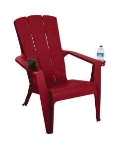 Gracious Living Crimson Red Deluxe Contour Adirondack Chair