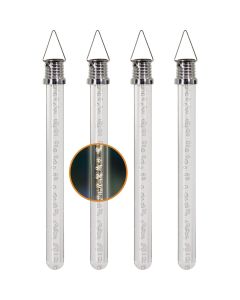 Exhart 10 In. Solar Acrylic Warm White LED Bubble Stick Solar Light