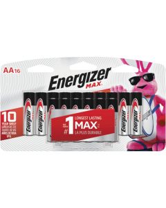 Energizer Max AA Alkaline Battery (16-Pack)