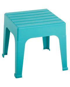 Adams Big Easy Teal 18.9 In. Square Resin Stackable Side Table