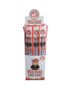 Pearson Ranch Jerky 1 Oz. Wild Boar Snack Sticks Display (24 Sticks)