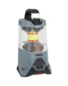 Nebo Galileo 5.5 In. W. x 10 In. H. x 5.5 In. D. Gray Rechargeable LED Lantern