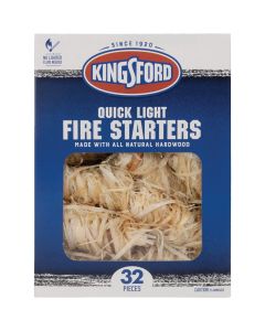 Kingsford Quick Light Odorless All Natural Wooden Fire Starter Rolls (32-Pack)