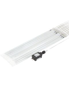 Alpine Warm White 540-Bulb Chasing LED Hanging Icicle Light Set