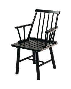 Jack Post Windsor Black Indonesian Hardwood Arm Chair