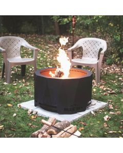 Blue Sky Mammoth 32 In. Round Steel Wood/Pellet High Efficiency Smokeless Fire Pit