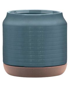 Southern Patio Oakland 6 In. Ceramic Blue Planter