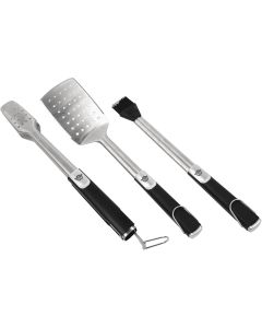 Pit Boss Rubber Handles Stainless Steel Blade 3-Piece BBQ Tool Set