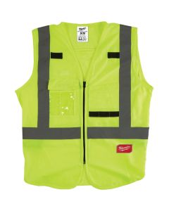 Milwaukee ANSI Class 2 Hi Vis Yellow Safety Vest, Small/Medium