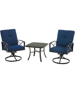 Outdoor Expressions 3-Piece Swivel Bistro Set