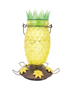 Perky Pet 28 Oz. Glass Top Fill Pineapple Hummingbird Feeder