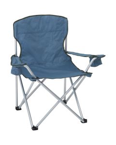 Rio Steel Blue Polyester Heavy-Duty Oversized Quad Chair