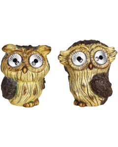 Alpine 6 In. Solar Brown Owl with LED Eyes