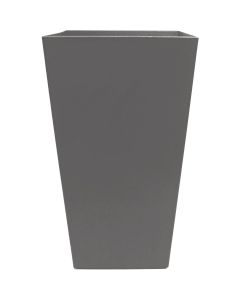 Bloem Finley 20 In. Tall Square Plastic Charcoal Planter