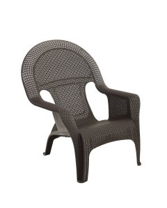 Adams Earth Brown Woven Poly Lounge Chair