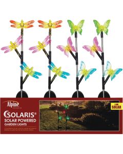 Alpine Plastic Triple Insect 32 In. H. Solar LED Stake Light