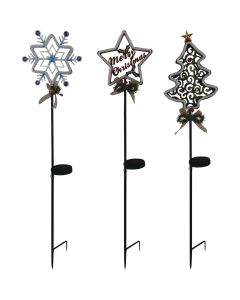 Alpine 30 In. LED Solar Christmas Garden Stake