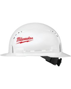Milwaukee White Full Brim Vented Ratcheting Type 1 Class C Hard Hat