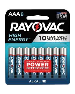Rayovac High Energy AAA Alkaline Battery (8-Pack)