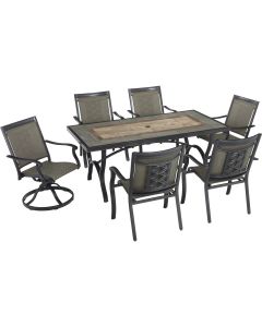 Outdoor Expressions Fremont 7-Piece Aluminum Dining Set