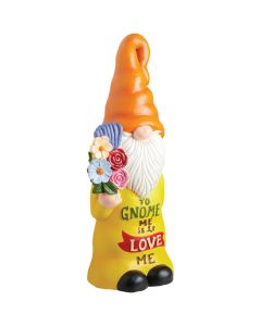 Alpine 24 In. H. MGO Gnome Statue with To Gnome Me Is To Love Me Verse
