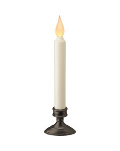Xodus 3.5 In. W. x 9.75 In. H. x 1.6 In. D. Aged Bronze LED Dusk To Dawn Battery Operated Candle