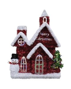 Youngcraft 20 In. 2-Dimensional Tinsel Church