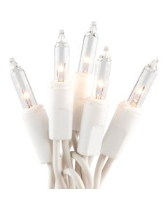 J Hofert Clear 300-Bulb Mini Incandescent Flashing Icicle Light Set with White Wire