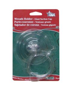 Adams Giant 10 Lb. Holding Capacity Wreath Holder Suction Cup with Hook