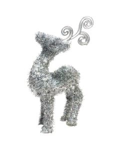 Youngcraft 14 In. Silver Tinsel 3-Dimensional Deer