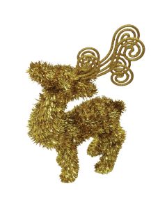 Youngcraft 14 In. Gold Tinsel 3-Dimensional Deer