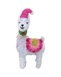 Youngcraft 15.75 In. Tinsel 3-Dimensional Llama Holiday Decoration