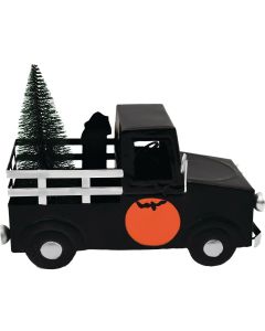 8.27 In. LED Halloween Truck Lighted Decoration