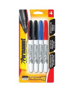 ProMarx Assorted Color Fine Point Permanent Marker (4-Pack)