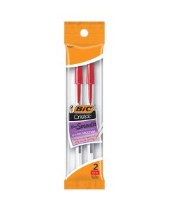 Bic Cristal Medium Point Red Ball Pen (2-Pack)