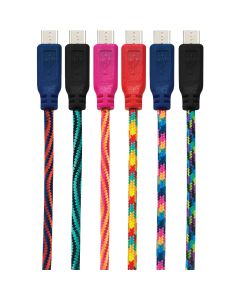 GetPower 10 Ft. Multi-Color Braided Micro USB Charging & Sync Cable