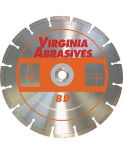 Virginia Abrasives 14 In. Segmented Dry/Wet Cut BD Diamond Blade