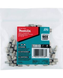 MAKITA XPS T20 TORX 1"BIT (25PK)