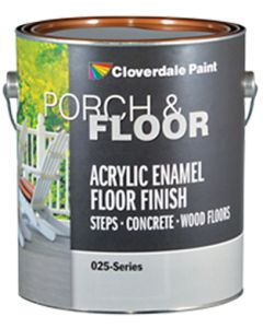 Rodda Porch & Floor Waterborne Acrylic Latex Floor Paint Interior/Exterior Bright White 1 Gallon