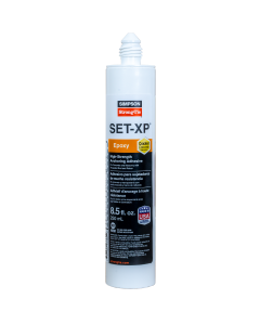 Image of SET-XP® 8.5-oz. High-Strength Epoxy Adhesive Cartridge w/ 1 Nozzle and Extension